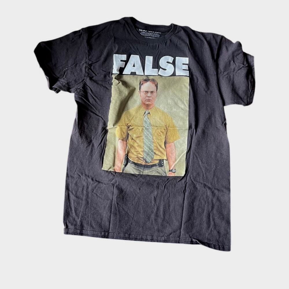 False Dwight The Office T-Shirt M Ripple Junction Black